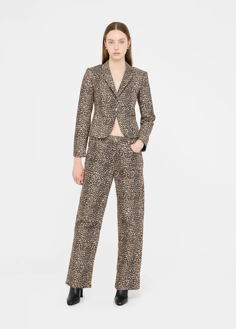 Animal-Print Trousers