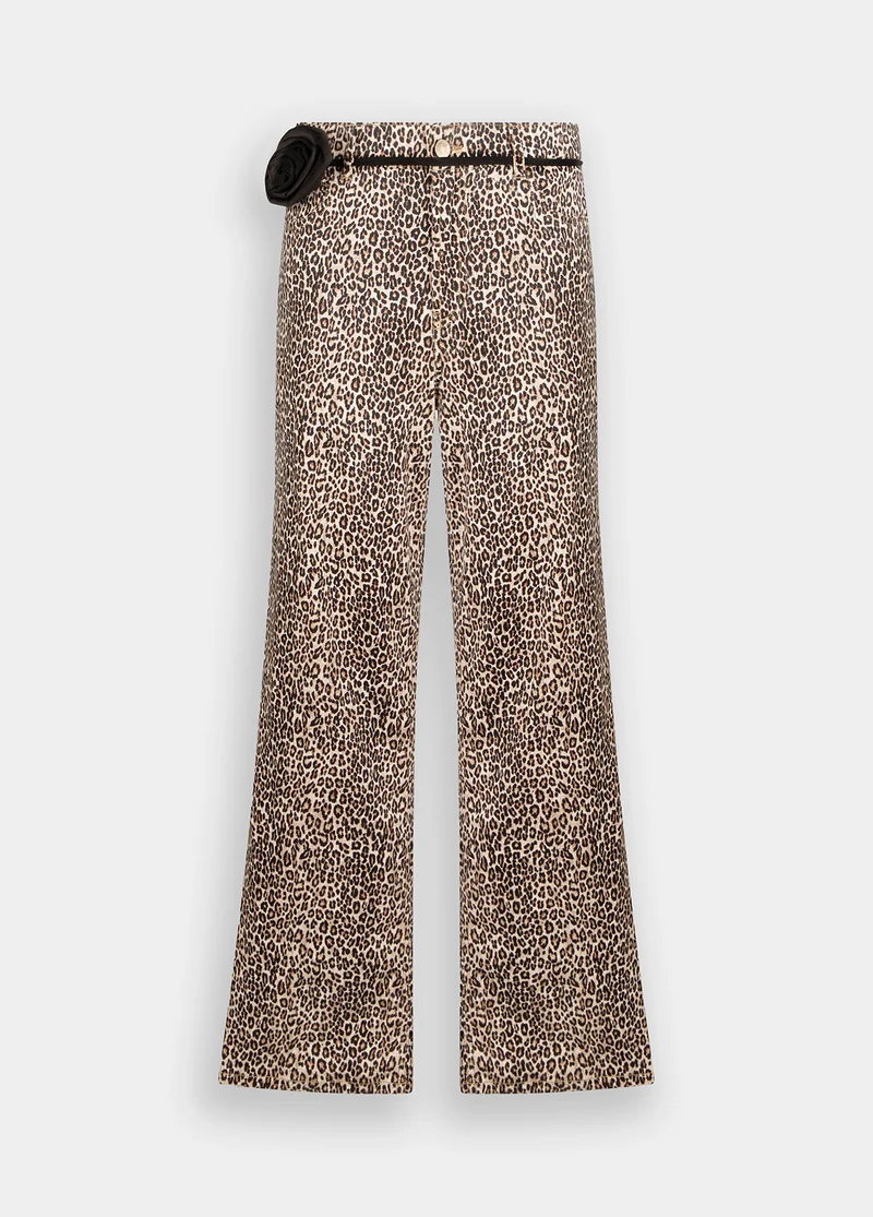 Animal-Print Trousers
