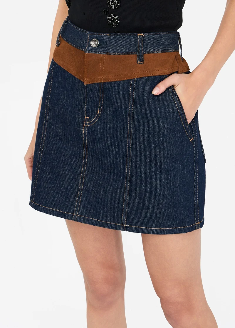 Liu Jo Better Denim Miniskirt