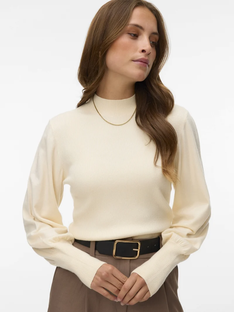 VMHOLLYKARIS LS FUNNELNECK PULLOVER, Birch