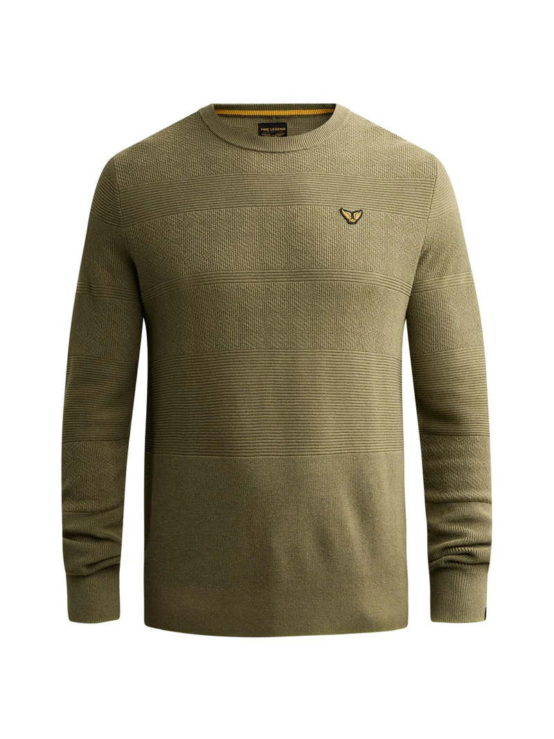 R-neck cotton modal structure, Loden Green