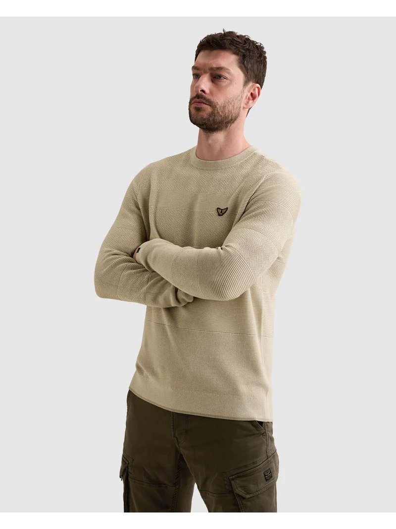 R-neck cotton modal structure, Abbey Stone