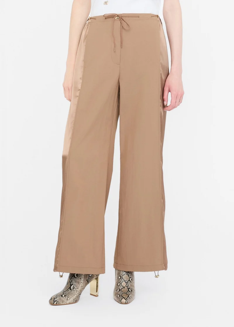 Nylon and Satin Jogging Trousers