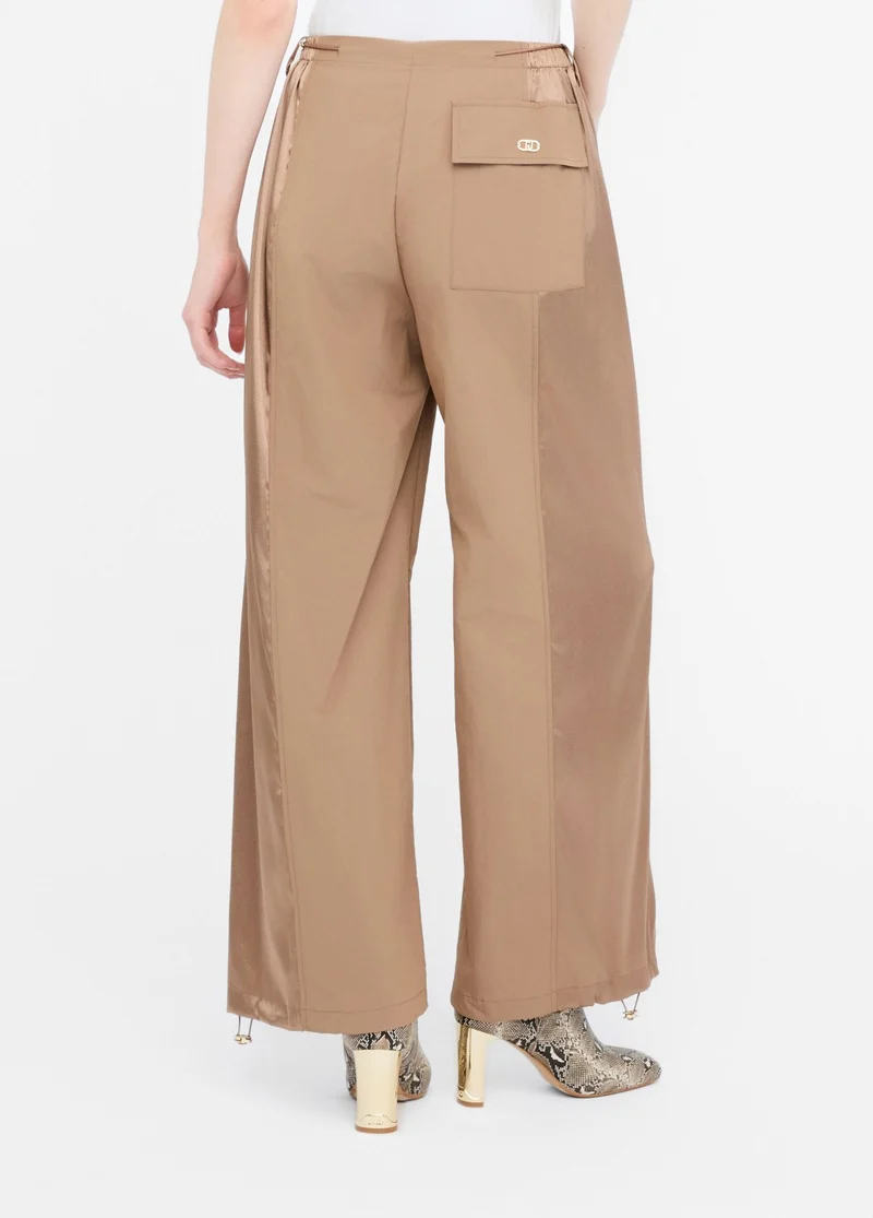Nylon and Satin Jogging Trousers