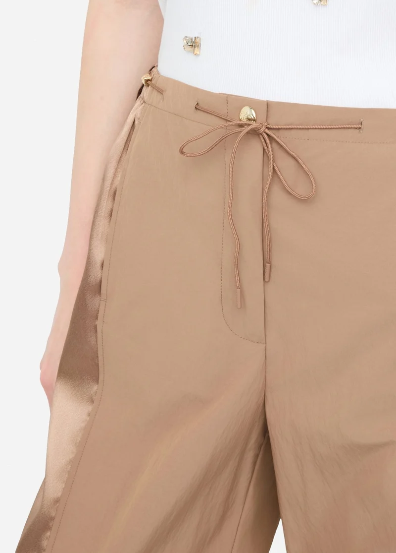 Nylon and Satin Jogging Trousers