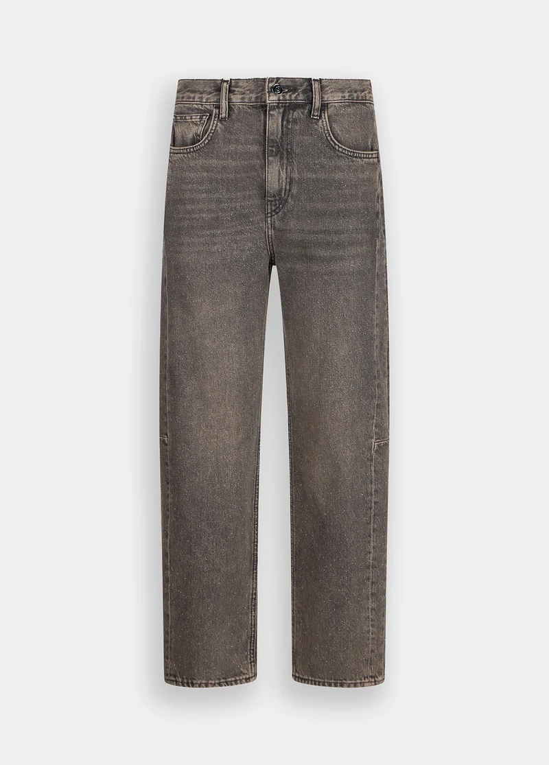 Boyfriend jeans with glittery detailing