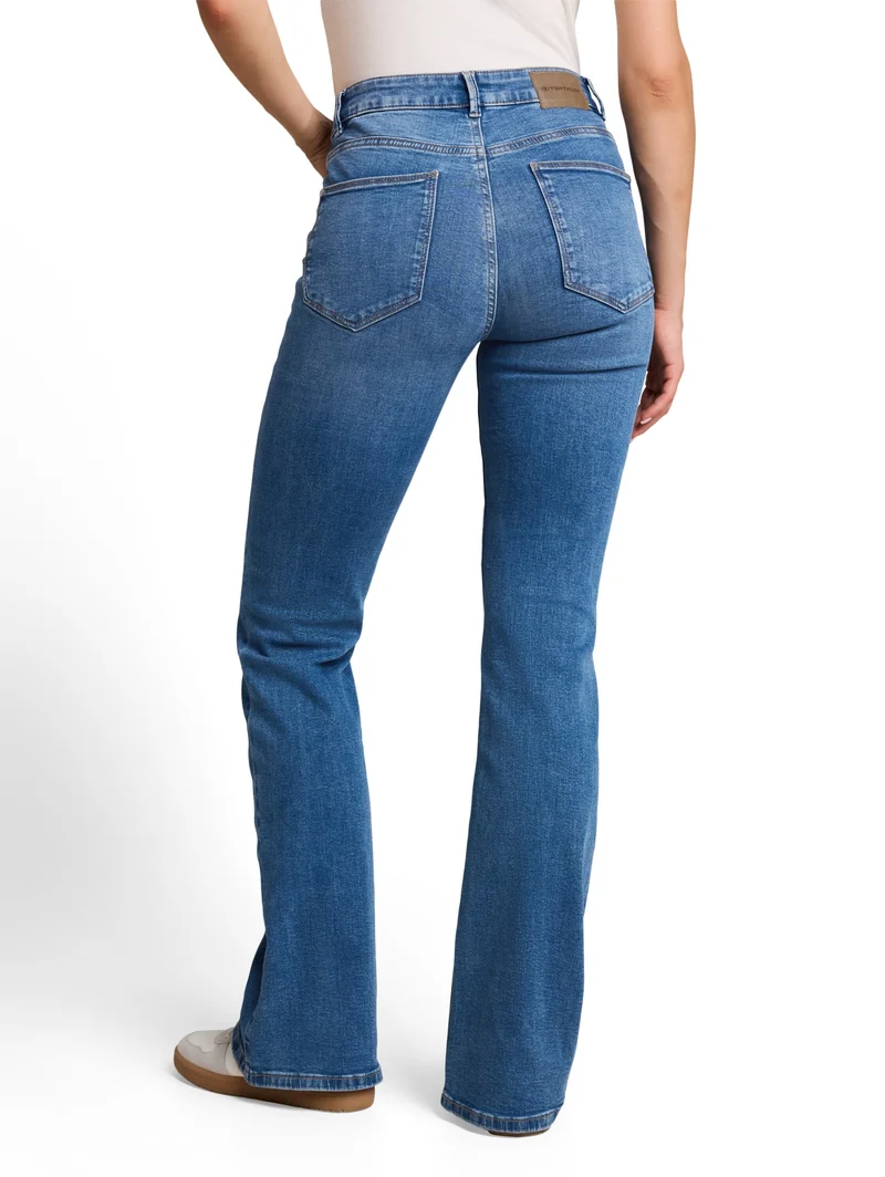 TTSTELLA BOOTCUT, Clean Mid Stone Blue Denim