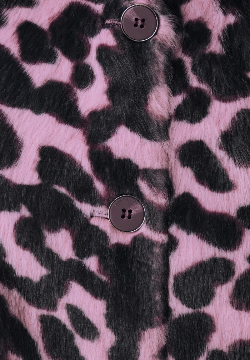 Studio Leo Fake Fur Vest, pearly rose