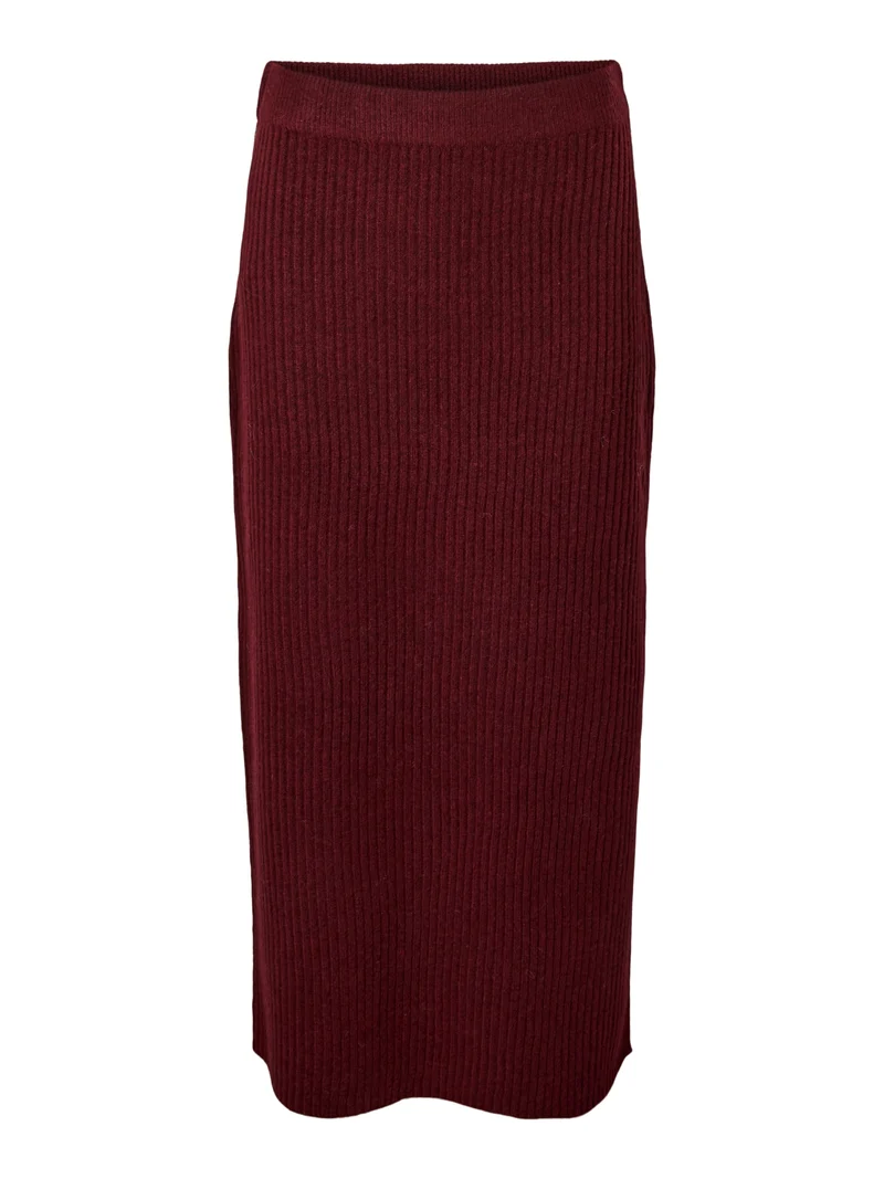 PCAVA ANK PENCIL KNIT SKIRT, Winetasting