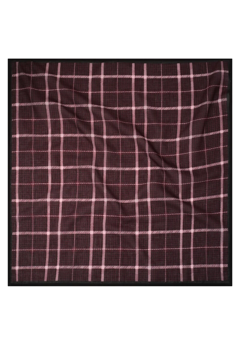 Check Bandana Square, rustic rouge
