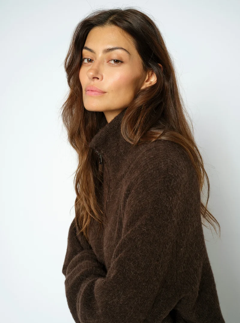 MMThora Knit Zip Cardigan