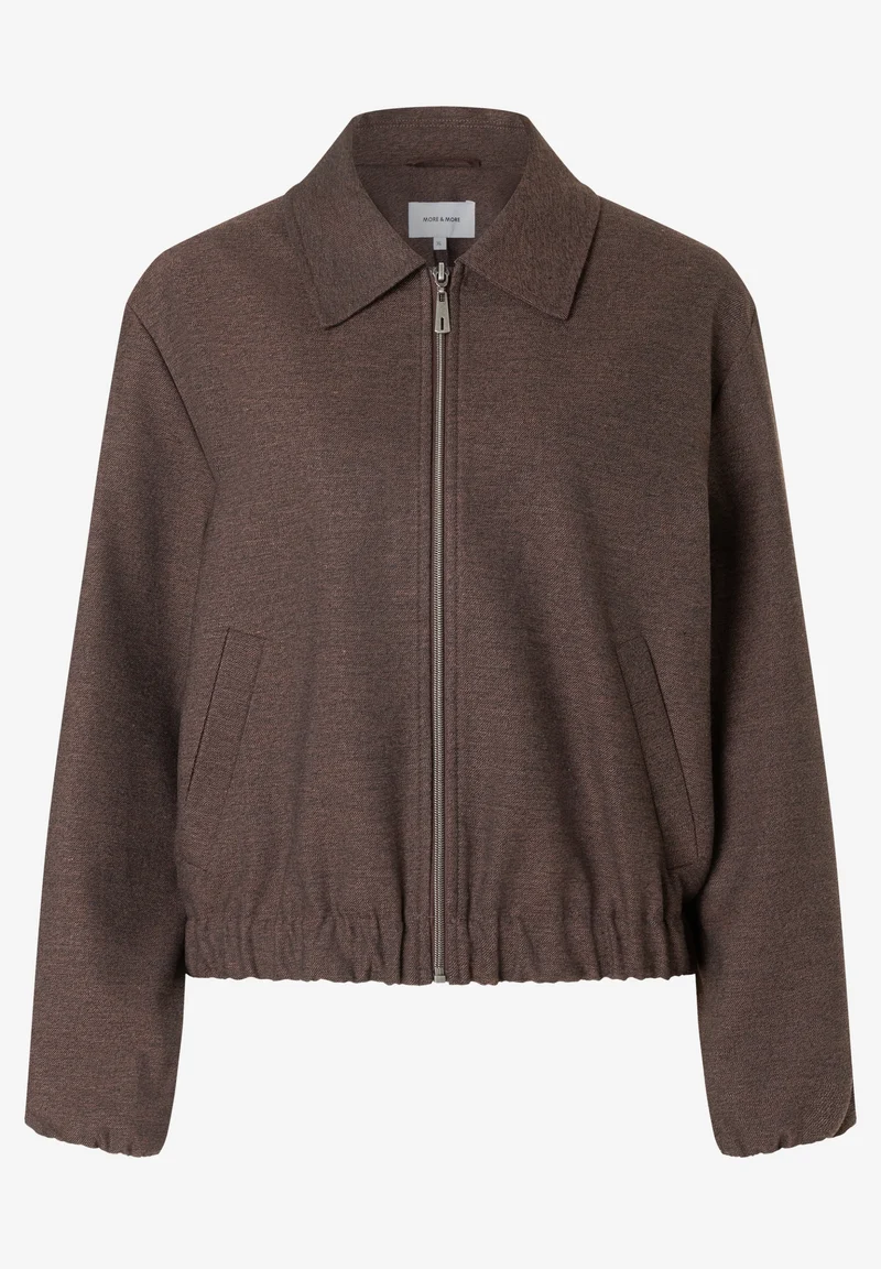 Soft Melange Blouson, dark espresso melange
