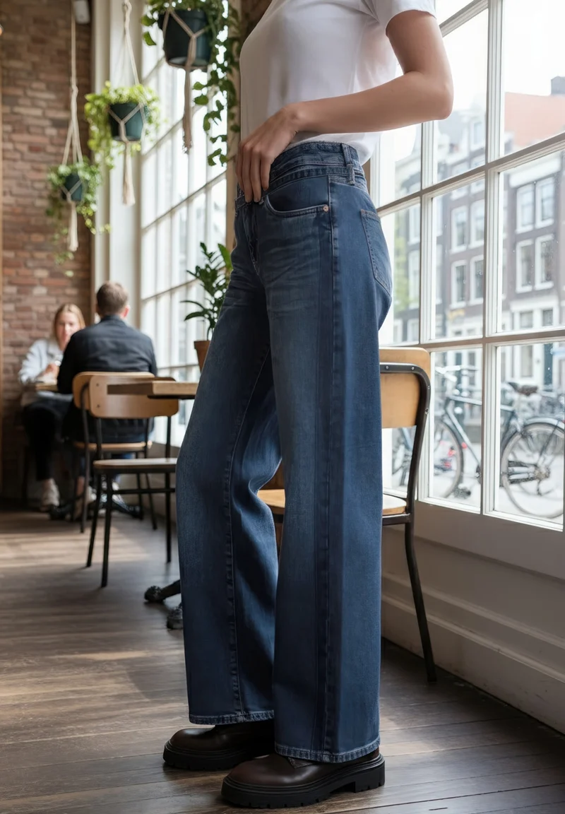 Studio Style Wideleg,mw,mid bl, Medium Blue Wash