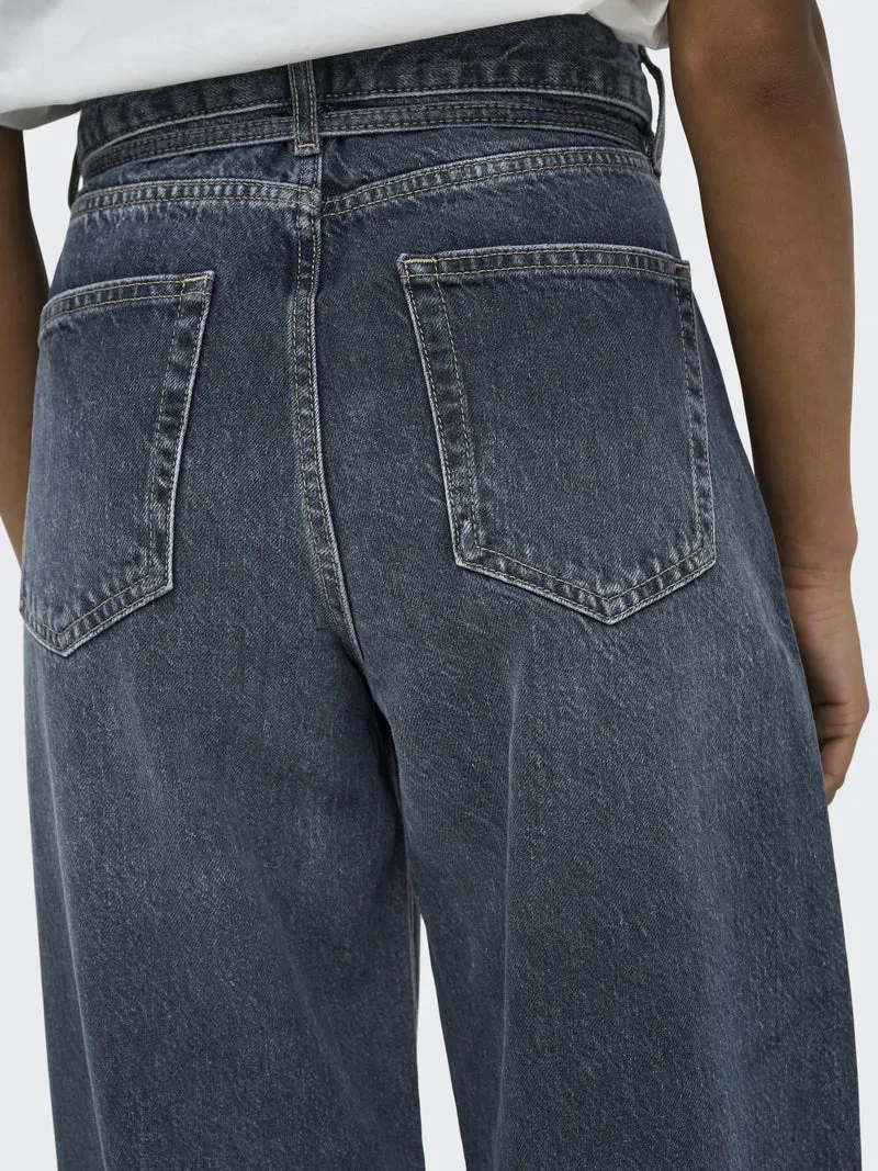 ONLGIANNA MW STRAIGHT DNM DOT003 NO, Special Blue Grey Denim