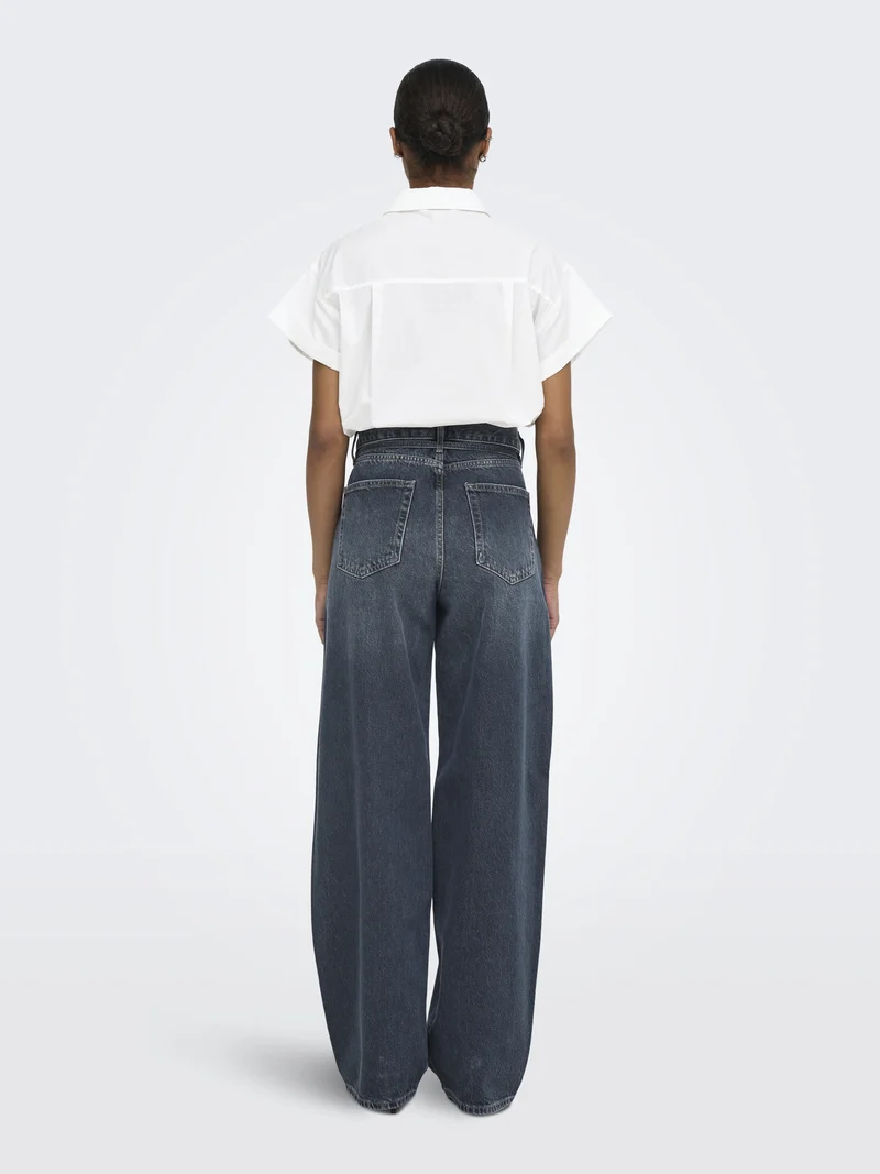 ONLGIANNA MW STRAIGHT DNM DOT003 NO, Special Blue Grey Denim