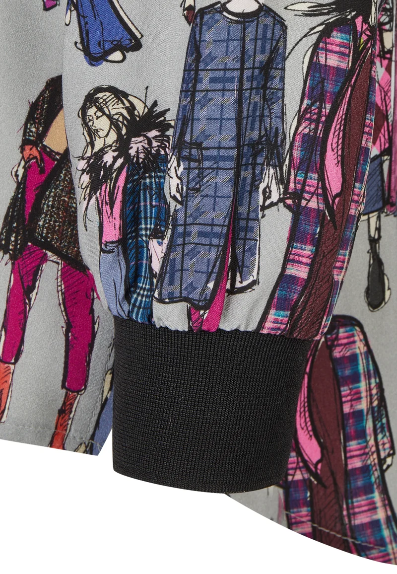Bluse 1/1 Arm, Aubergine