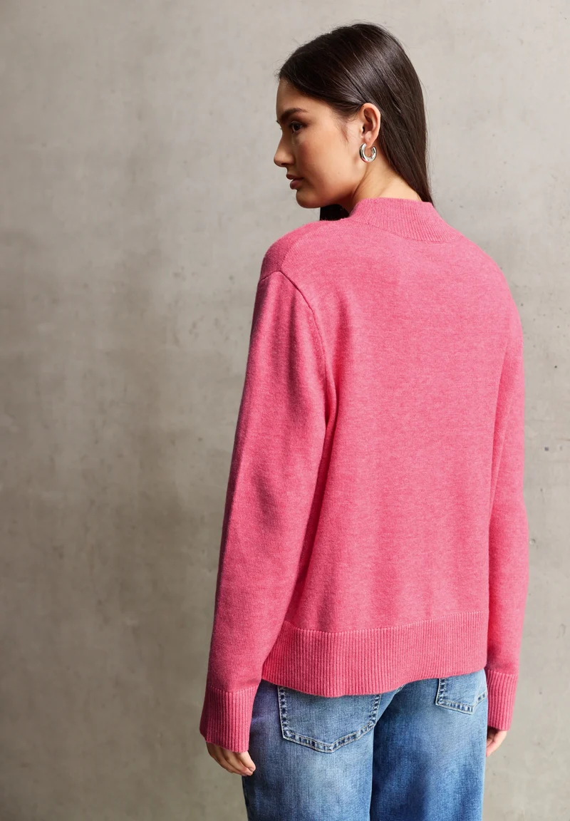 QR Studio_cosy sweater turtle, candy pink mel.