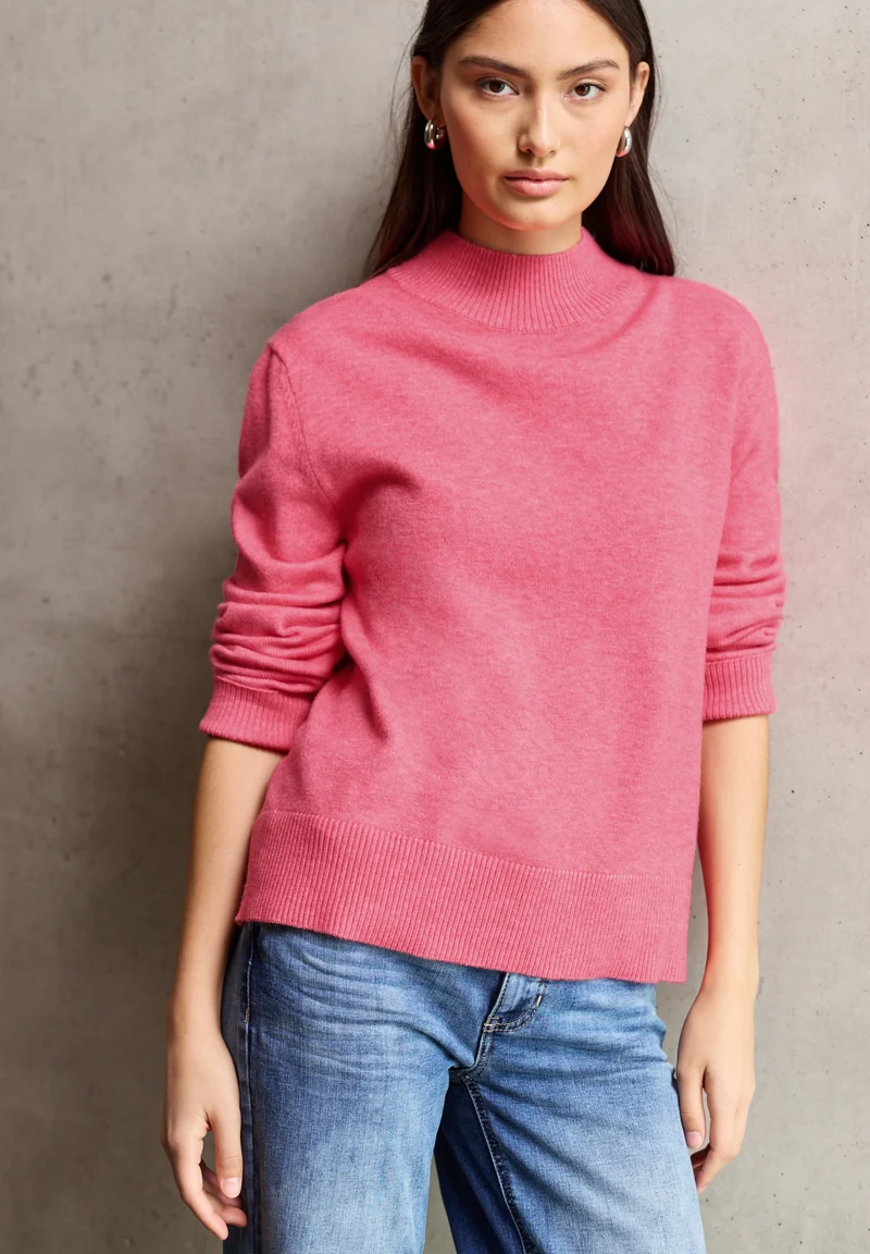 QR Studio_cosy sweater turtle, candy pink mel.