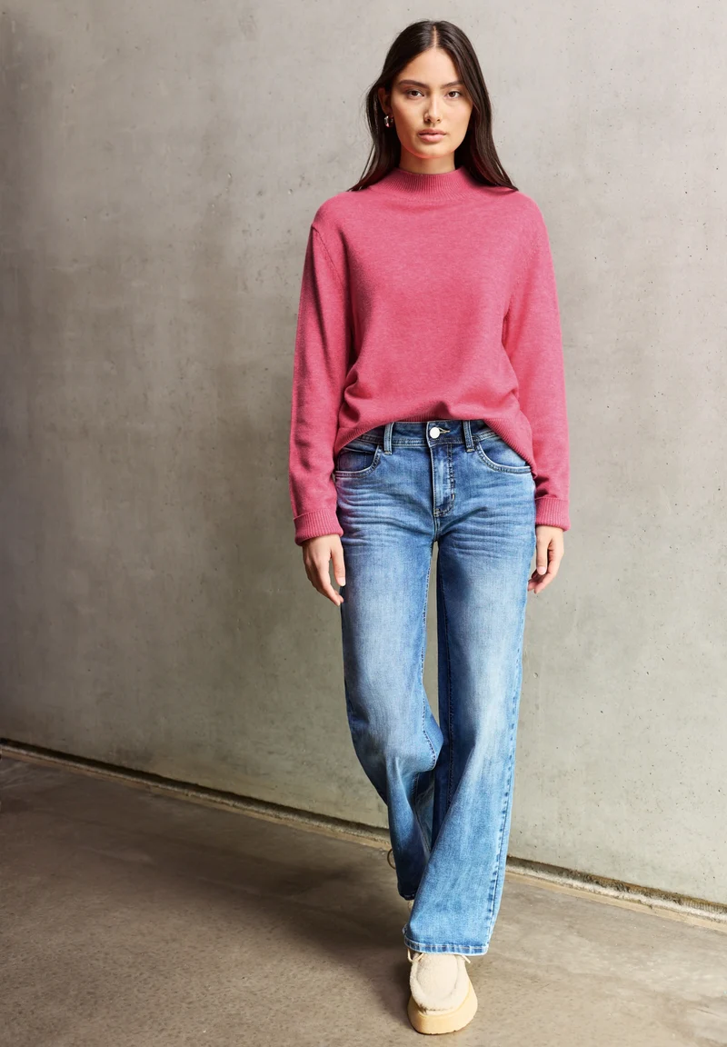 QR Studio_cosy sweater turtle, candy pink mel.
