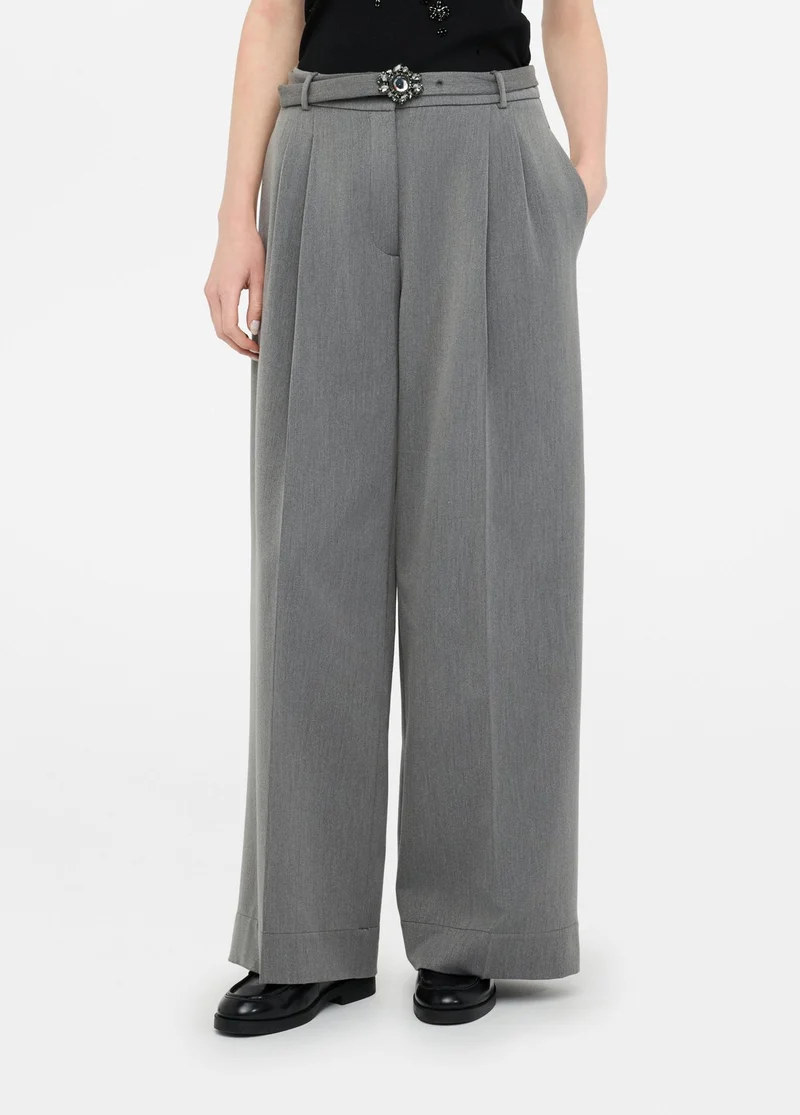 Palazzo Trousers with Belt