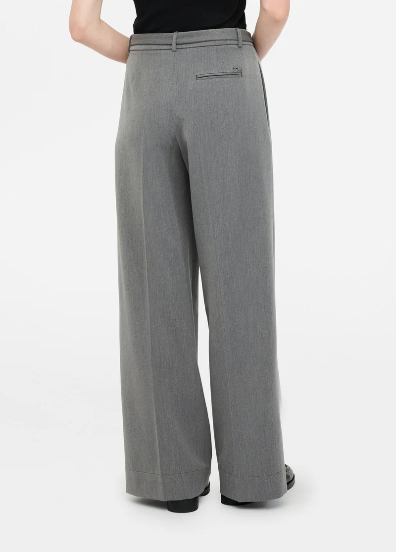 Palazzo Trousers with Belt