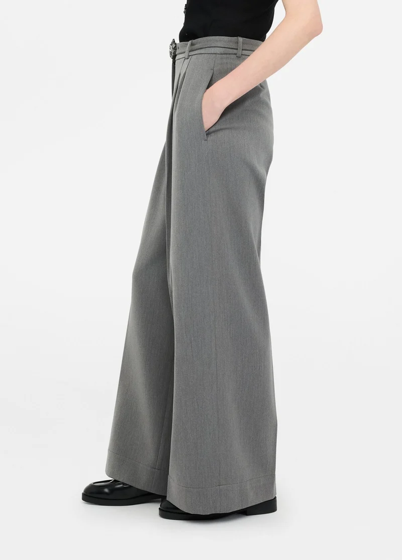 Palazzo Trousers with Belt