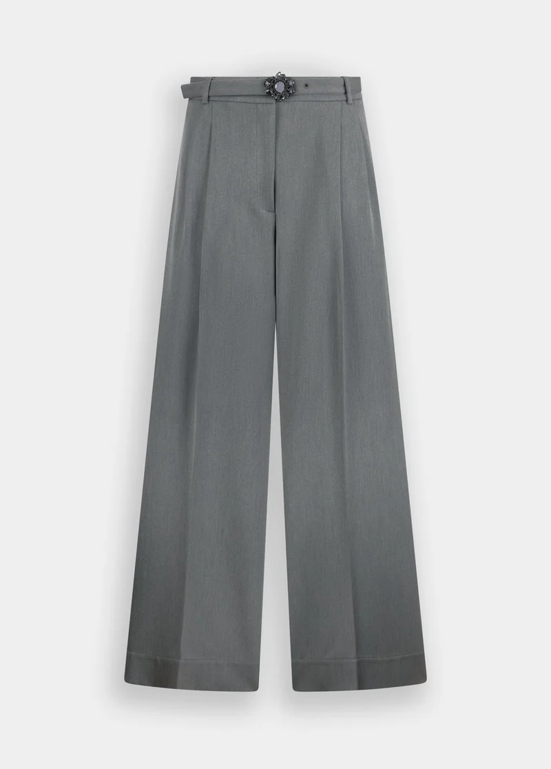 Palazzo Trousers with Belt