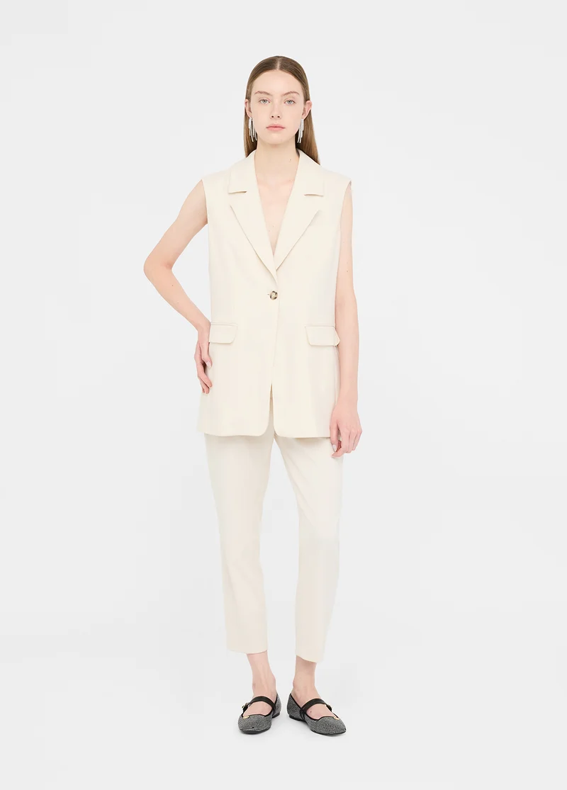 Mã©Lange Fabric Chinos