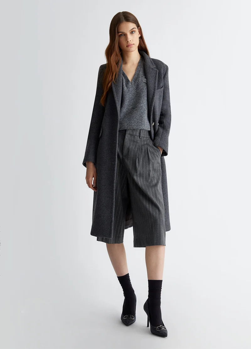 Slim-Fit Wool-Blend Coat