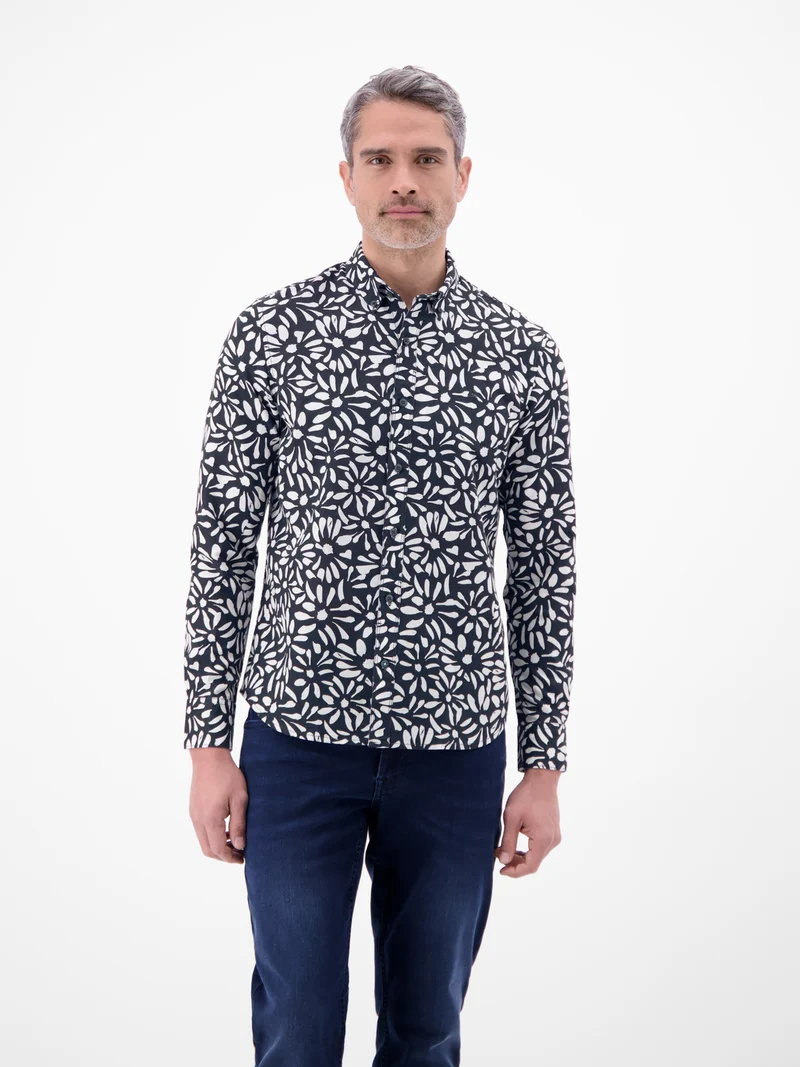HEMD 1/1 ARM, CLASSIC NAVY