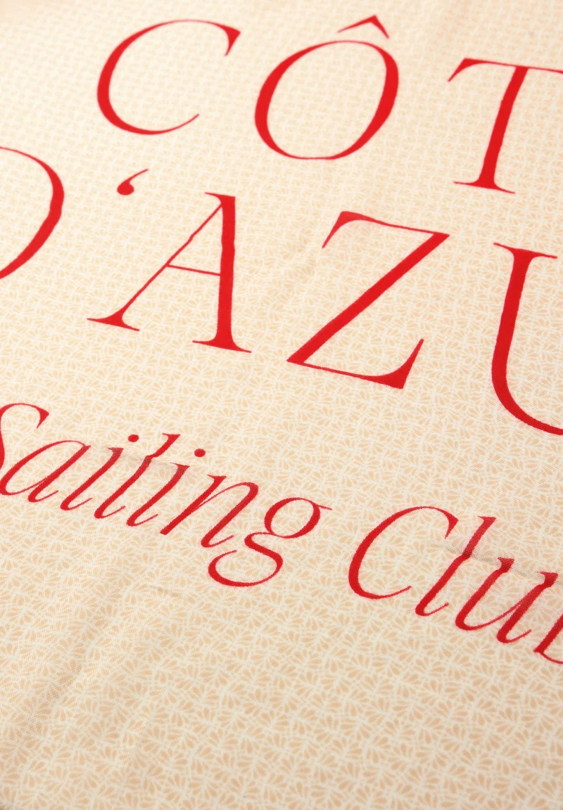 Modal Print Square, salsa red