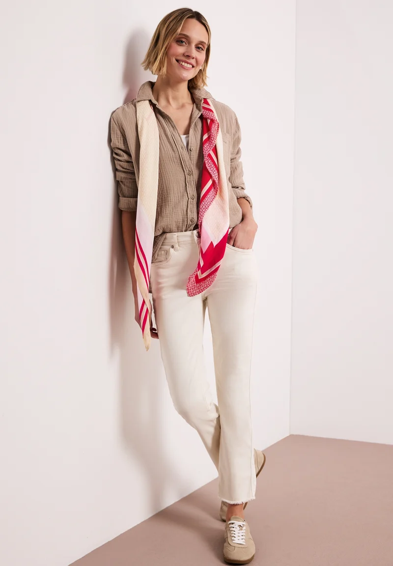 Modal Print Square, salsa red