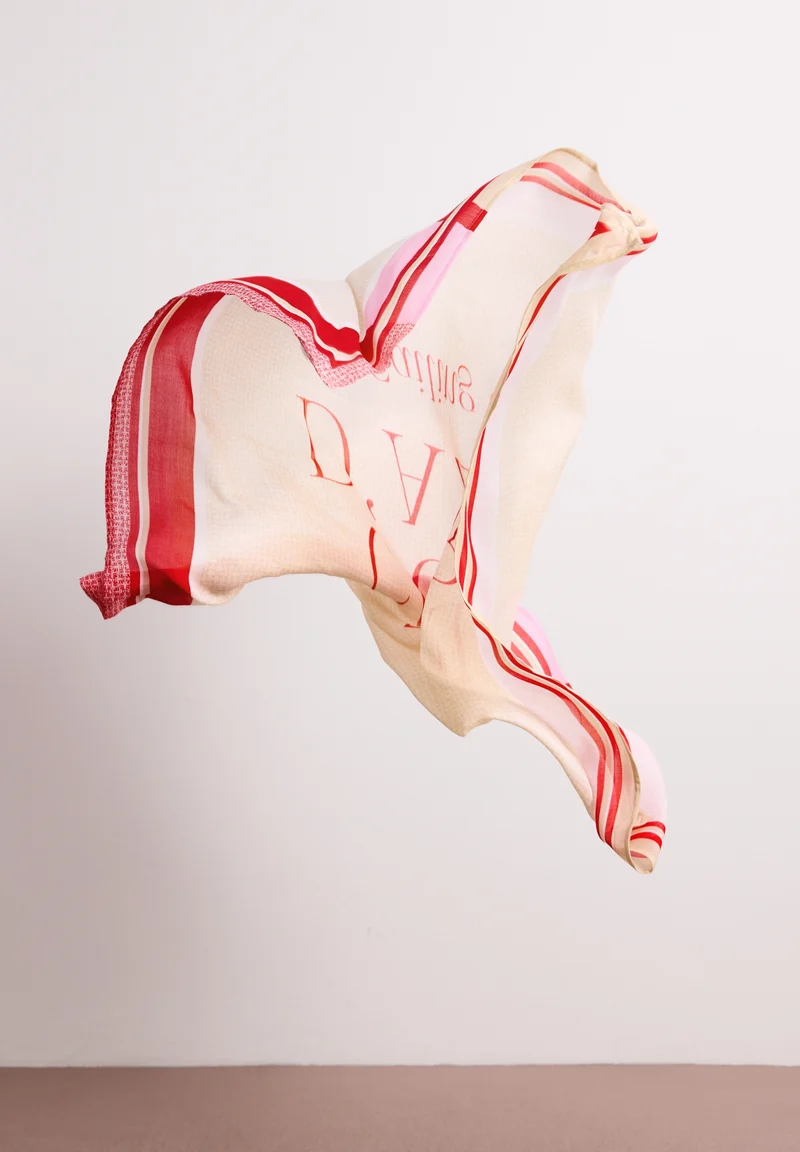 Modal Print Square, salsa red