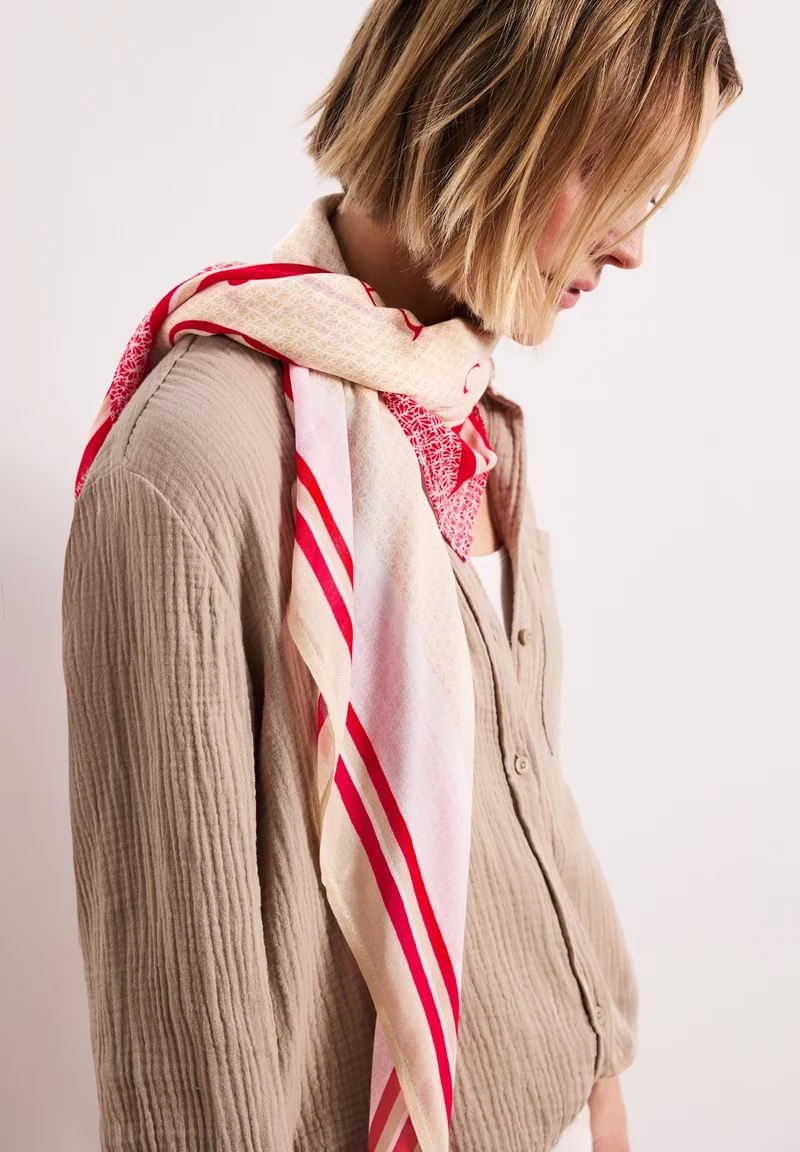 Modal Print Square, salsa red