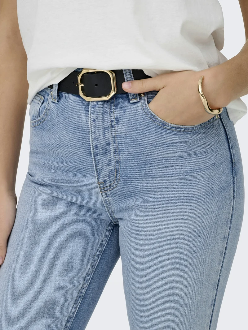 ONLEMILY HW STRAIGHT ANK DNM MAE009, Light Blue Denim