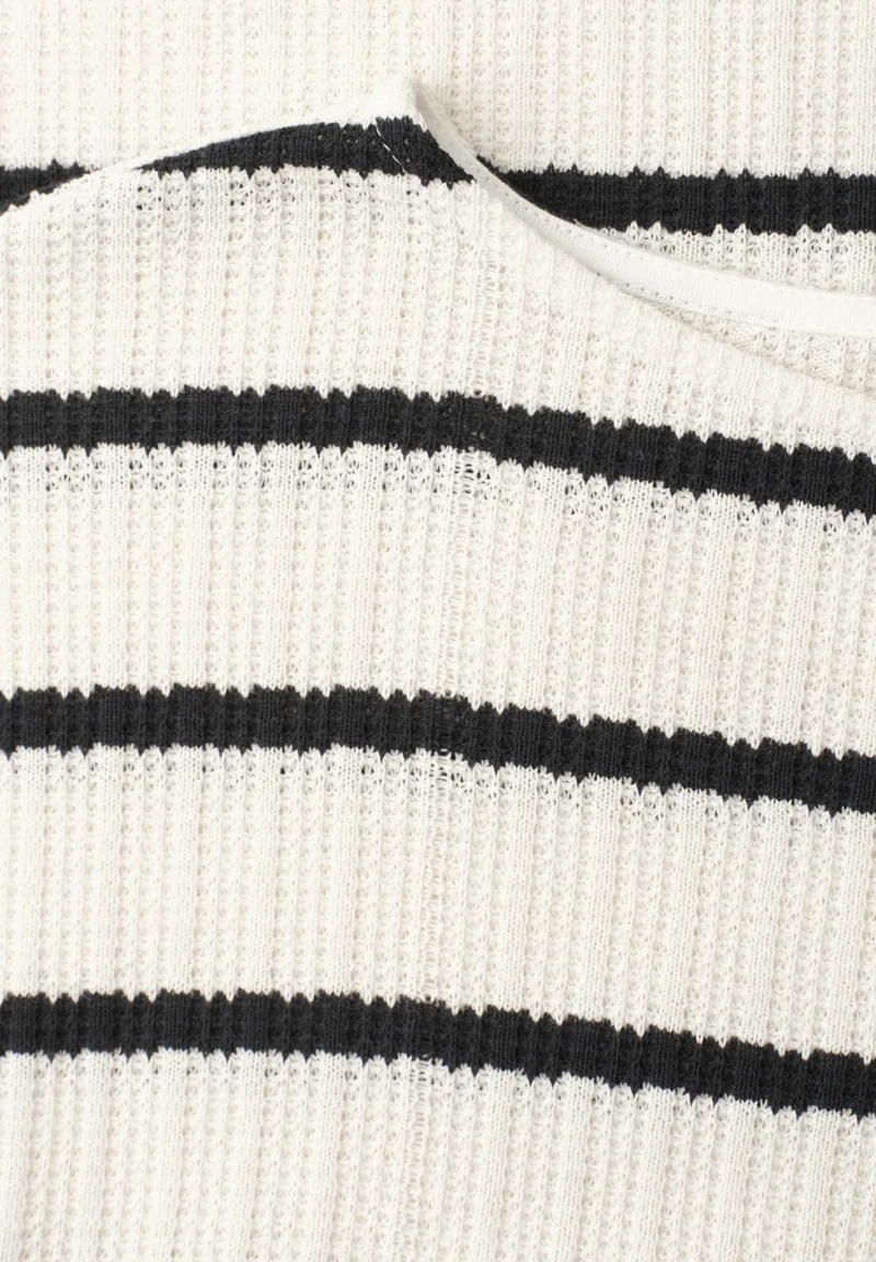 striped knit look shirt, shadowed navy