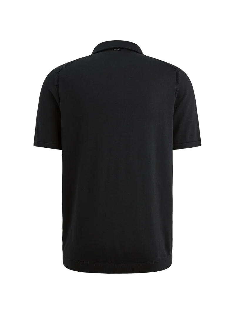 Short sleeve polo cotton modal mou, Sky Captain