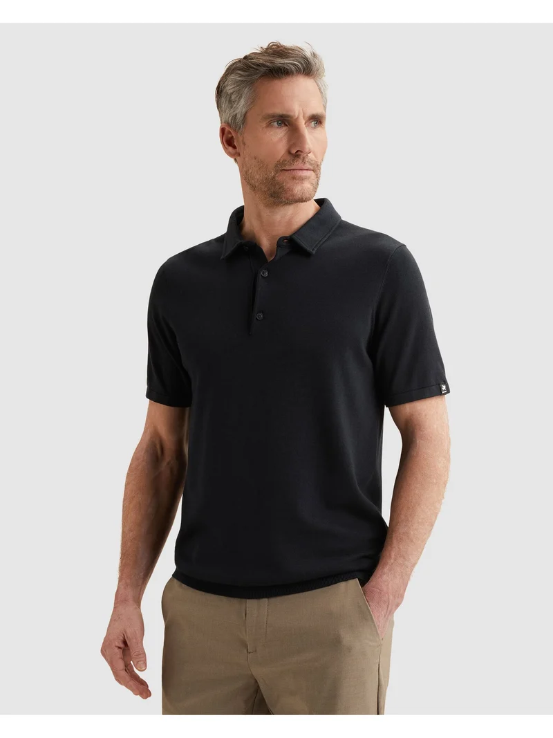Short sleeve polo cotton modal mou, Sky Captain