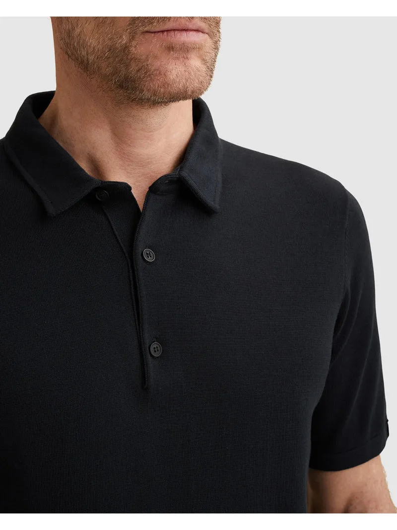 Short sleeve polo cotton modal mou, Sky Captain
