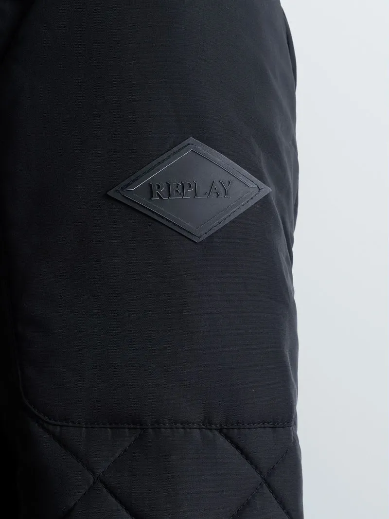 Jacke POLY OXFORD, BLACK