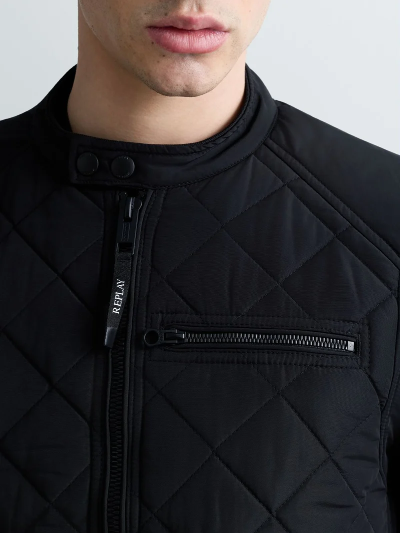 Jacke POLY OXFORD, BLACK