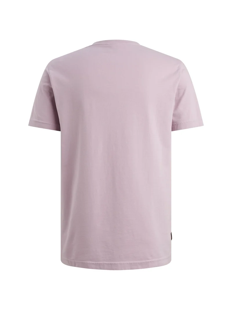 Short sleeve r-neck hd cotton elas, Lavender Frost