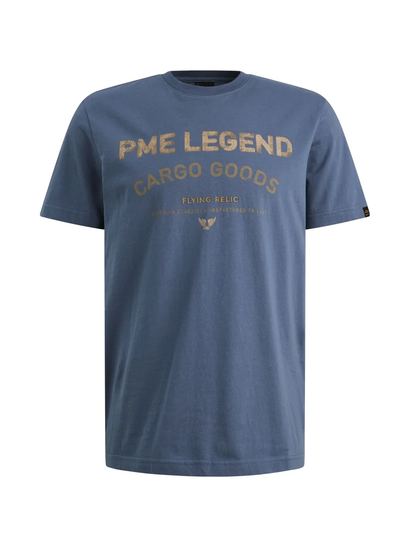 Short sleeve r-neck single jersey, Bijou Blue