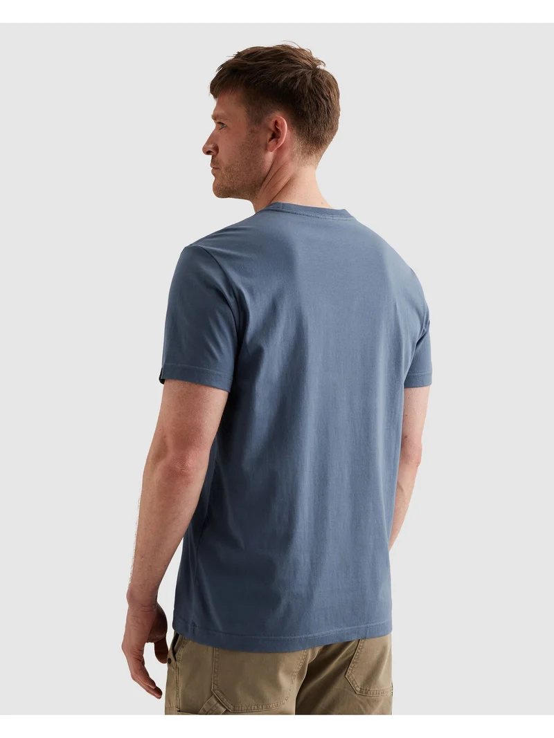 Short sleeve r-neck single jersey, Bijou Blue