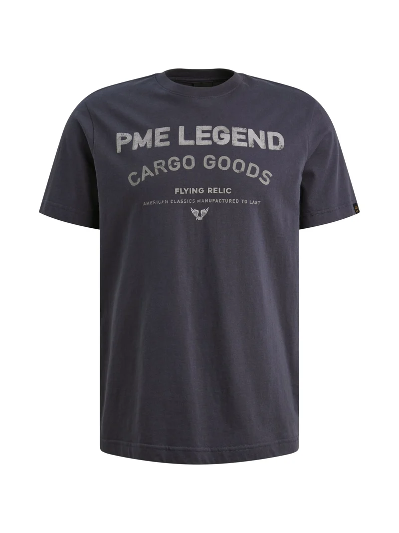 Short sleeve r-neck single jersey, Graphite