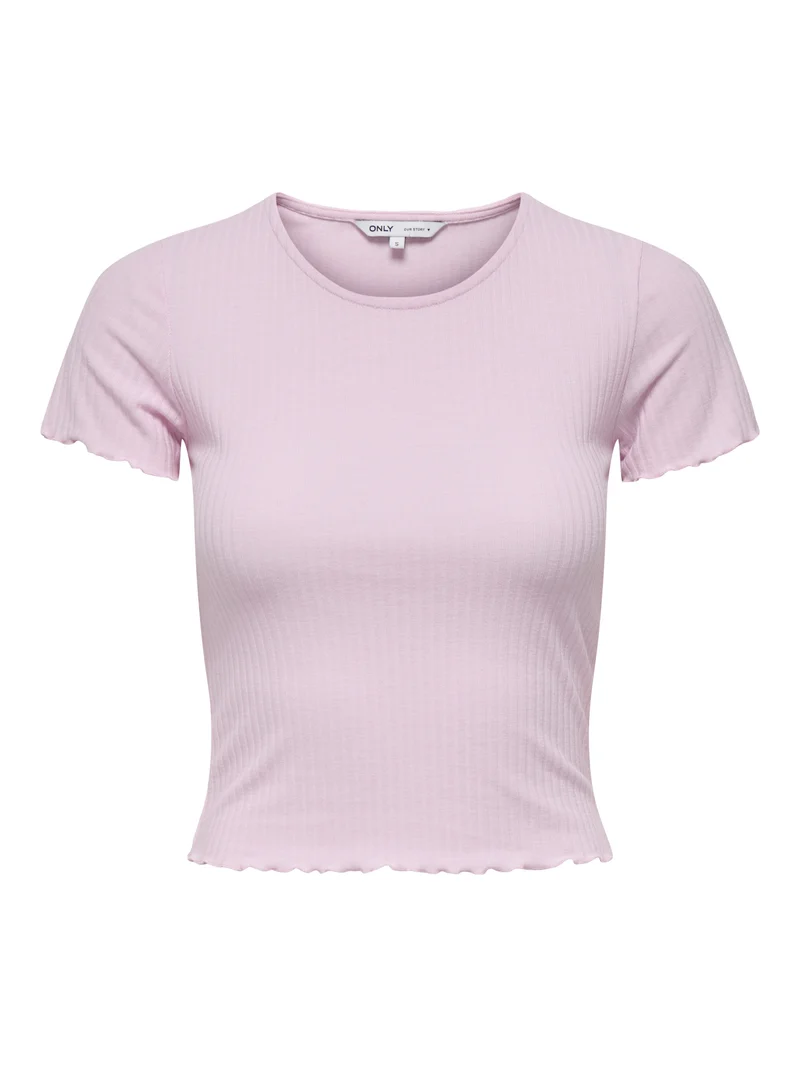 ONLEMMA S/S SHORT TOP NOOS JRS, Pink Lady