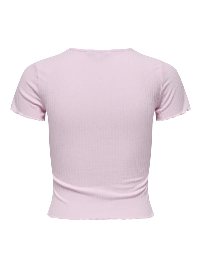 ONLEMMA S/S SHORT TOP NOOS JRS, Pink Lady