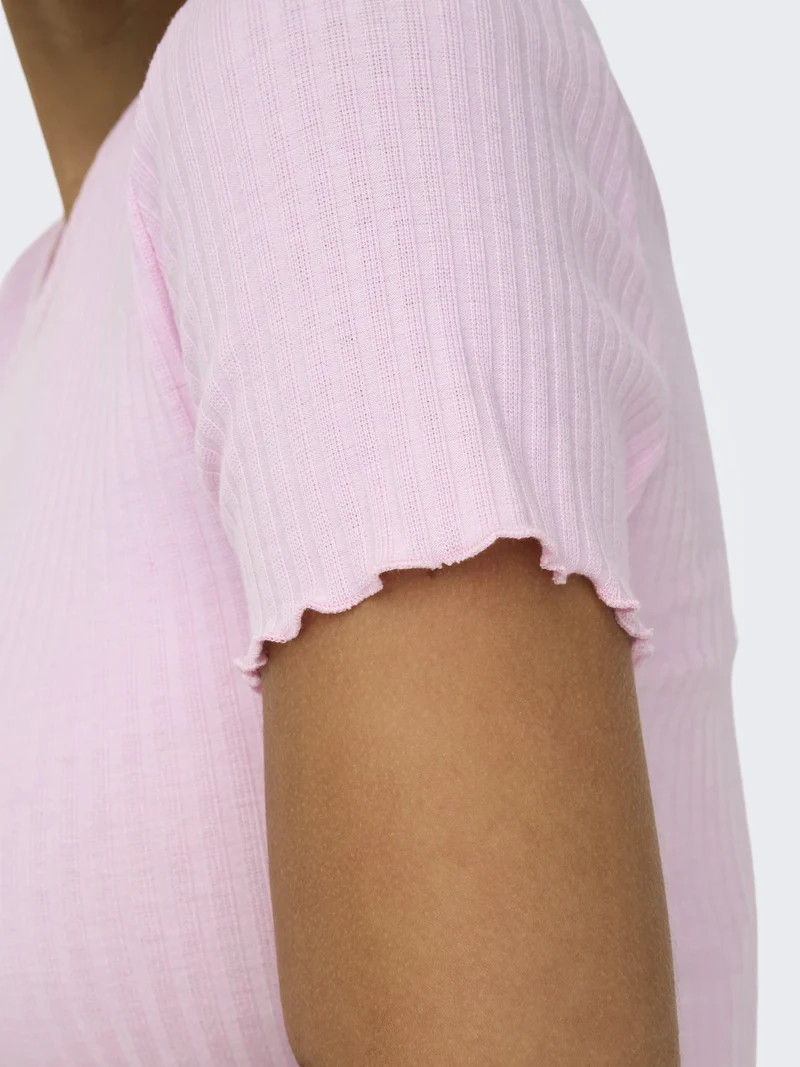 ONLEMMA S/S SHORT TOP NOOS JRS, Pink Lady