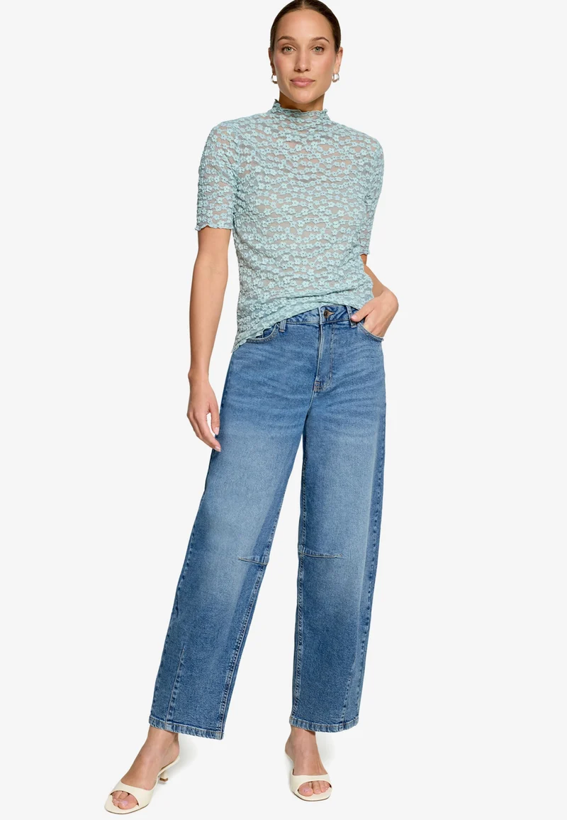 Shirt Kurz 1/2 Arm, Silver Blue