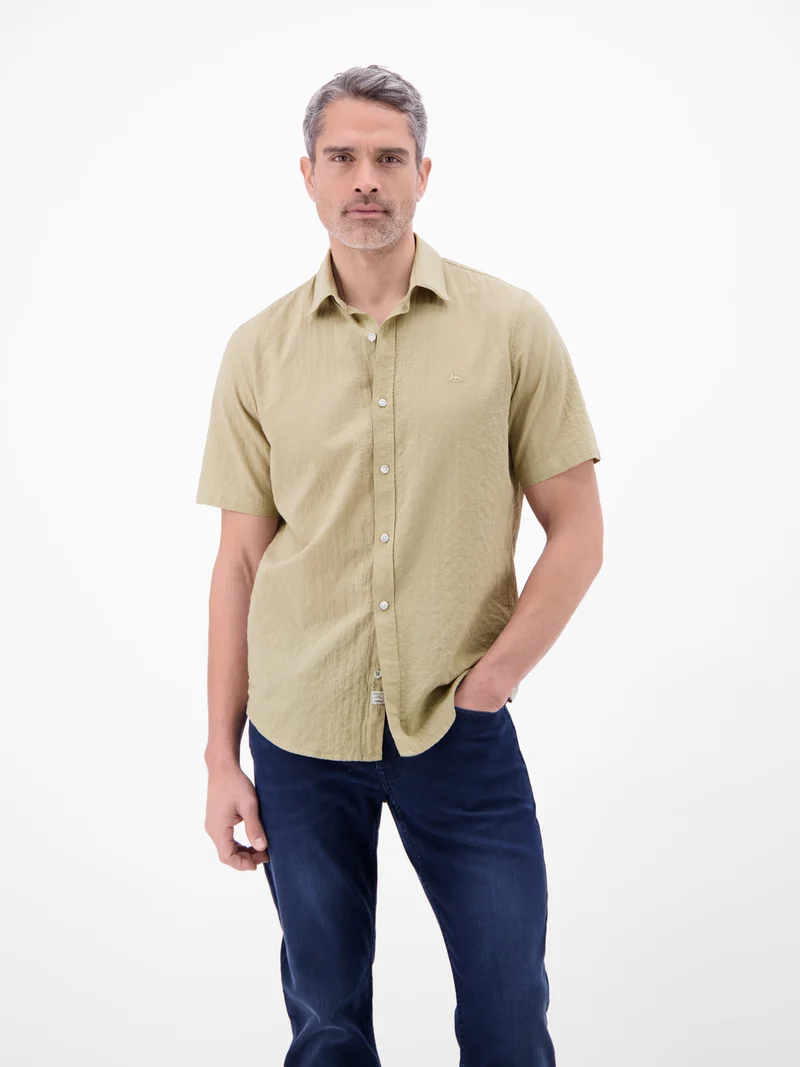 HEMD 1/2 ARM, GRAVEL BEIGE